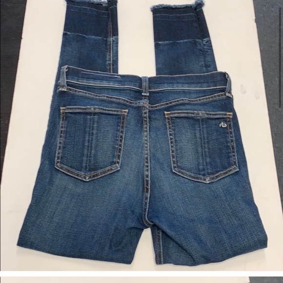 30-50%OFF BUNDLES! NWOT RAG&BONE HIGH-RISE SKINNY RAW HEM JEANS SIZE 32 - Picture 6 of 16